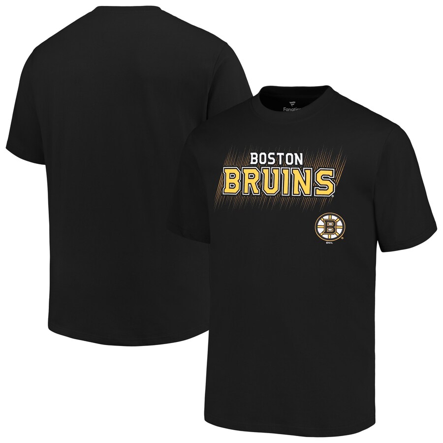 Men's Boston Bruins Fanatics Black Big & Tall Wordmark T-Shirt