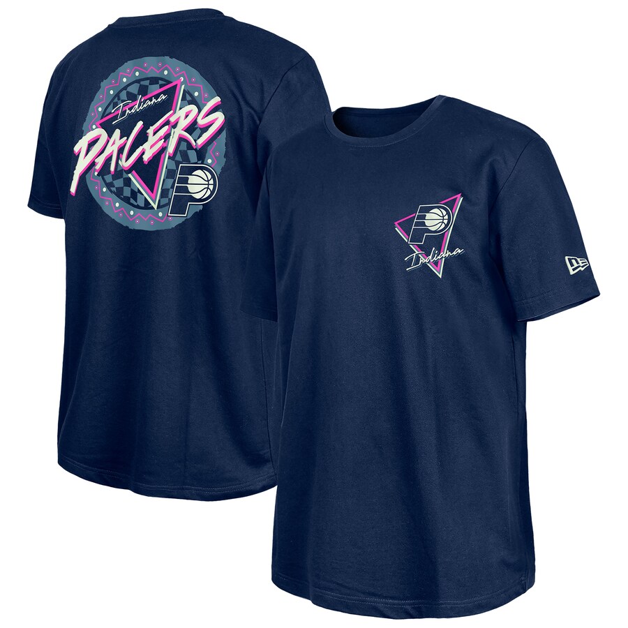 Men's Indiana Pacers New Era Navy Glow-in-the-Dark T-Shirt