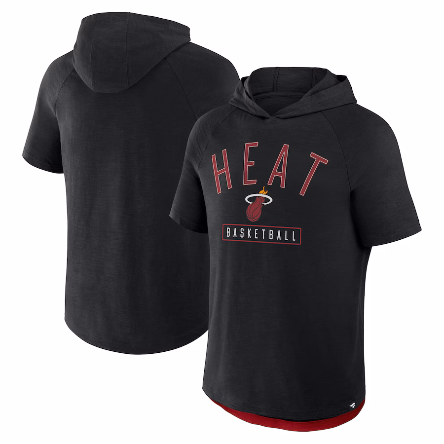Men's Miami Heat Fanatics Black Pass Legend Hooded T-Shirt