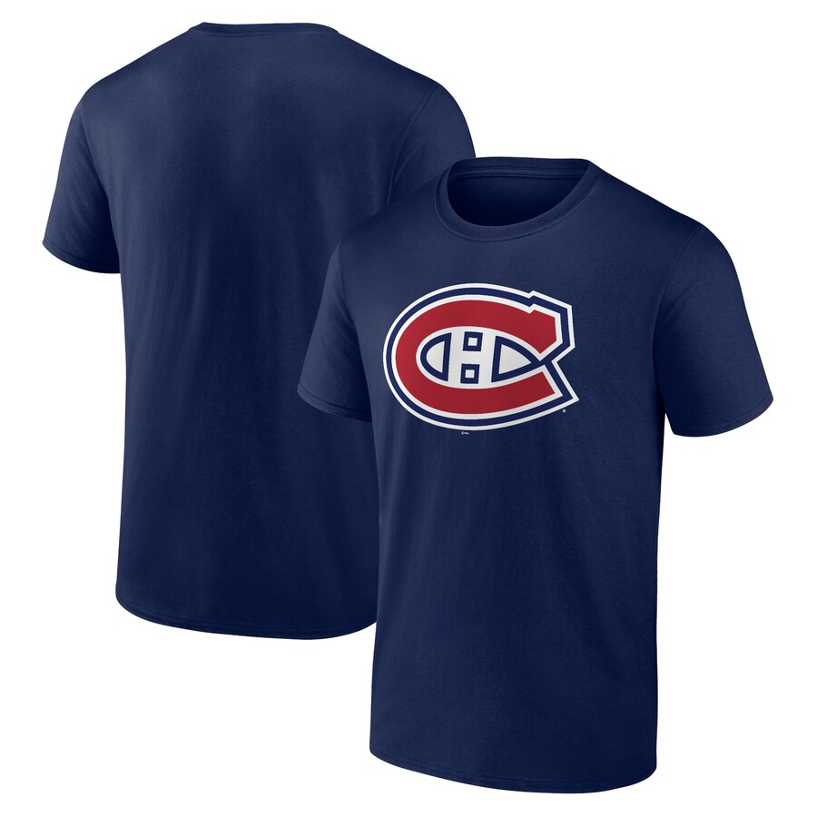Men's Montreal Canadiens Navy Logo T-Shirt