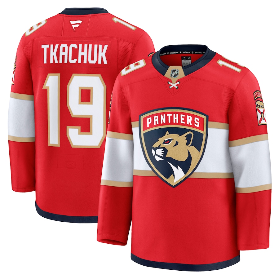 Men's Florida Panthers Matthew Tkachuk Fanatics Red Home Premium Jersey