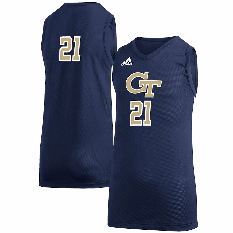 #21 Georgia Tech Yellow Jackets adidas Youth Game Jersey - Navy
