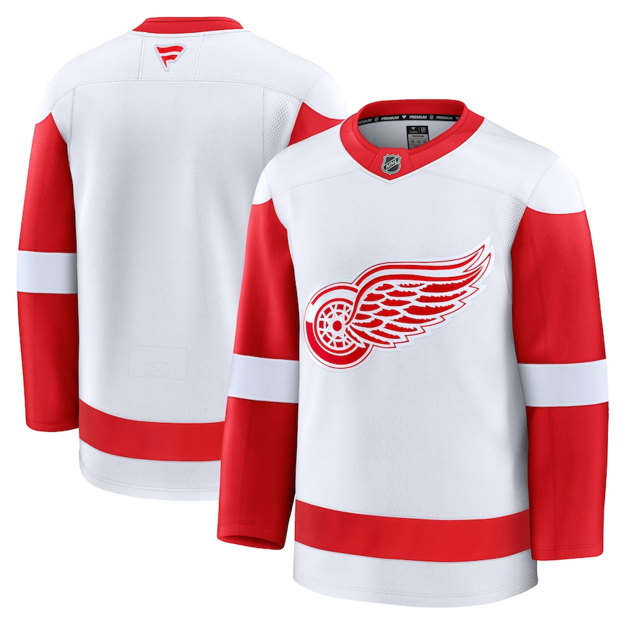 Men's Detroit Red Wings Fanatics White Away Premium Jersey