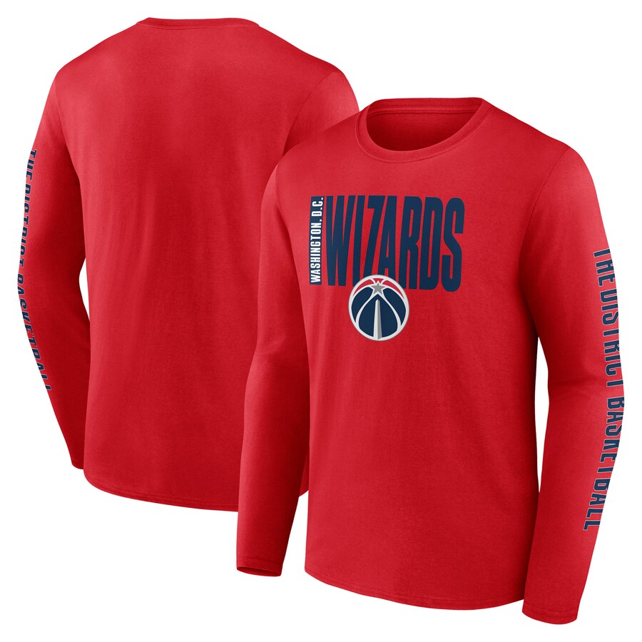 Men's Washington Wizards Red Vision Long Sleeve T-Shirt
