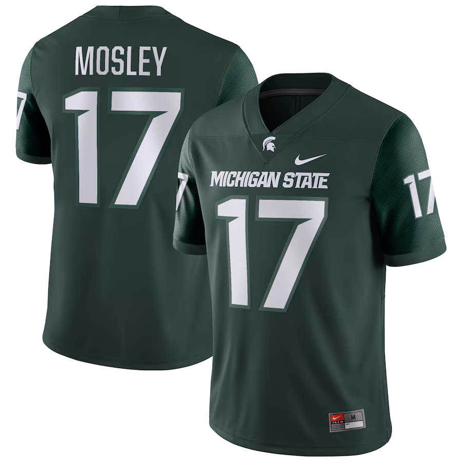 Tre Mosley Michigan State Spartans Nike Player Game Jersey - Green
