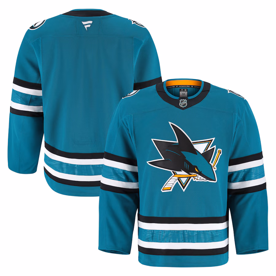 Men's San Jose Sharks Fanatics Teal Home Authentic Pro Jersey