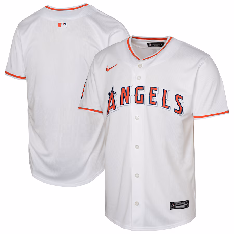 Youth Los Angeles Angels Nike White Home Limited Baseball Jersey
