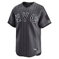 Men's New York Mets Francisco Lindor Nike Graphite 2024 City Connect Limited Player Jersey
