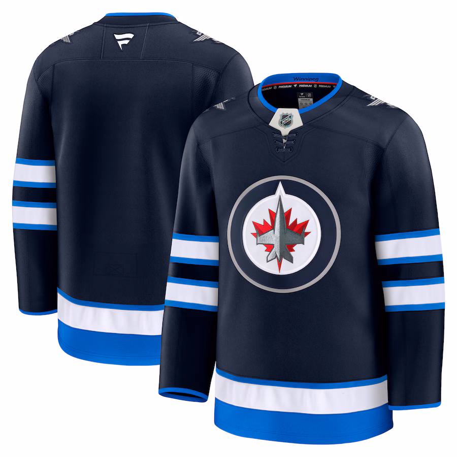 Men's Winnipeg Jets Fanatics Navy Home Premium Jersey