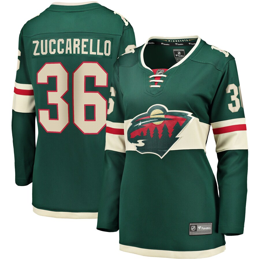 Women's Minnesota Wild Mats Zuccarello Fanatics Branded Green 2017 Breakaway Player Jersey