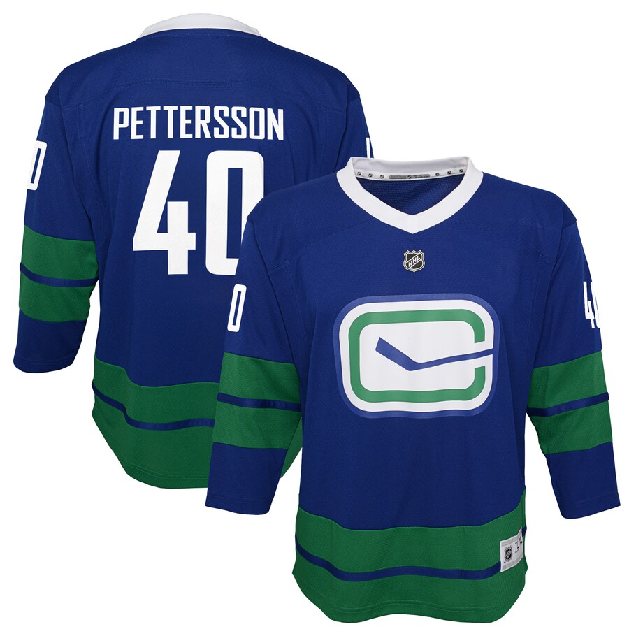 Youth Vancouver Canucks Elias Pettersson Royal 2019/20 Alternate Replica Player Jersey