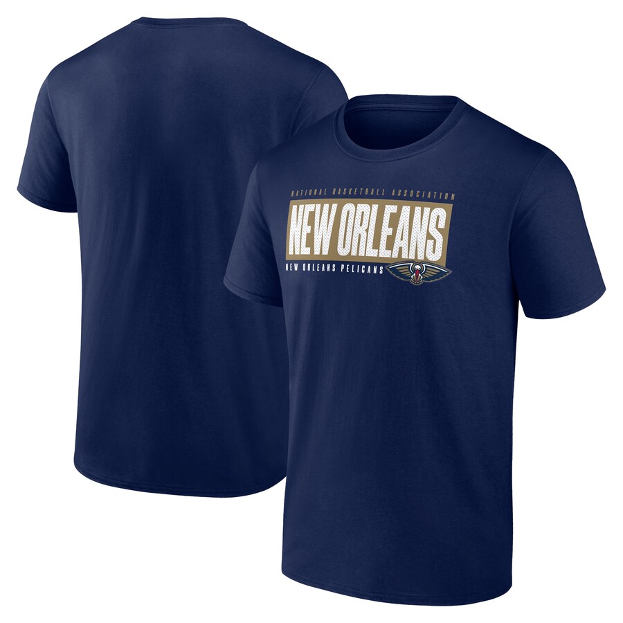 Men's New Orleans Pelicans Fanatics Navy Box Out T-Shirt