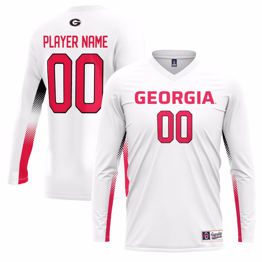 Georgia Bulldogs GameDay Greats Youth NIL Lightweight Volleyball Jersey - White