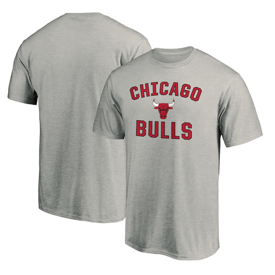 Men's Chicago Bulls Heathered Gray Victory Arch T-Shirt