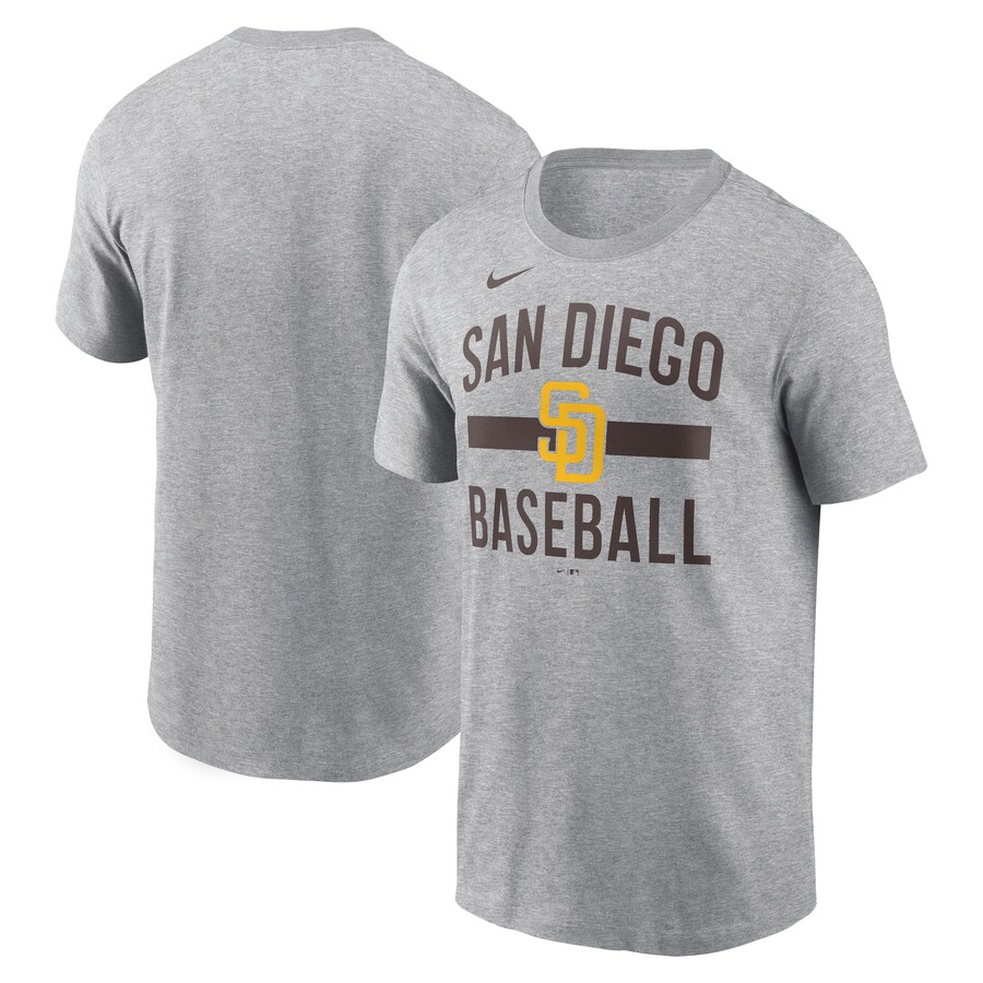 Men's San Diego Padres Nike Heather Gray Arched T-Shirt