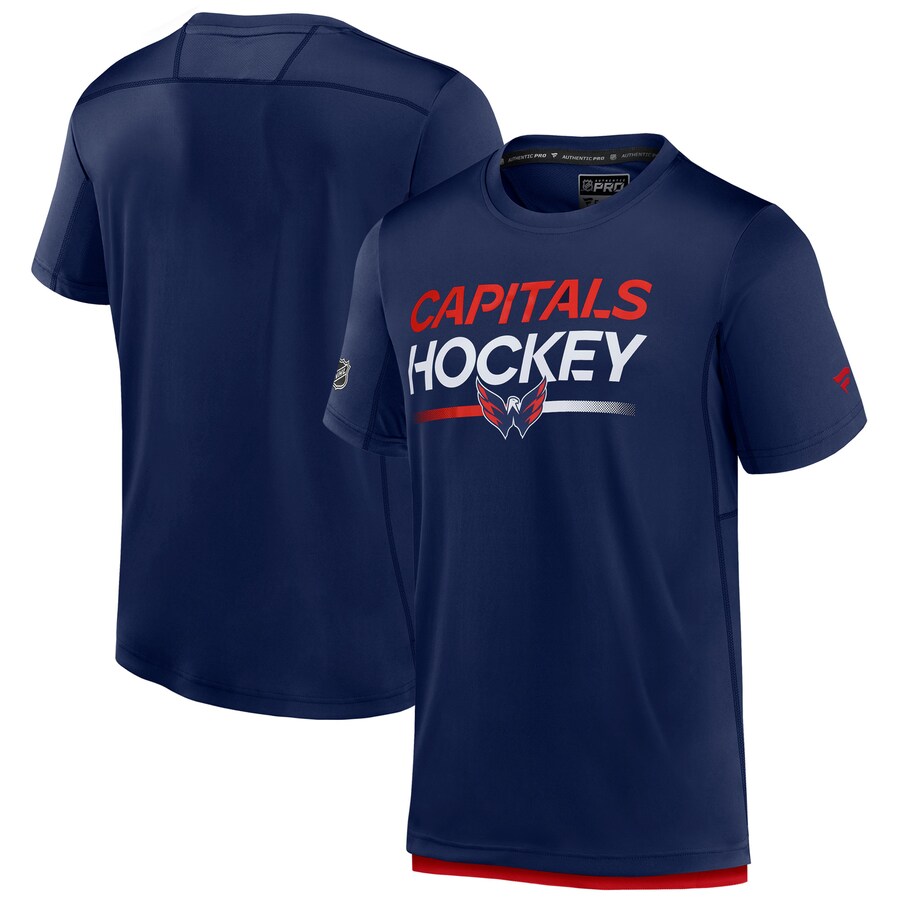 Men's Washington Capitals Fanatics Navy Tech T-Shirt