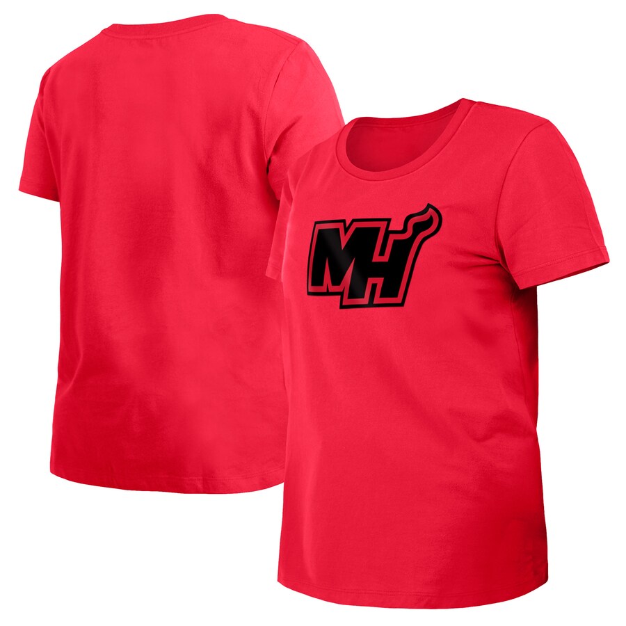 Women's Miami Heat New Era Red 2023/24 City Edition T-Shirt
