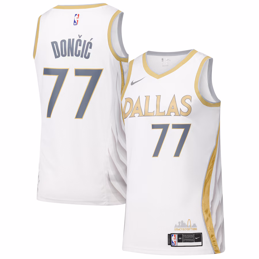Men's Dallas Mavericks Nike White Swingman Player Jersey - City Edition