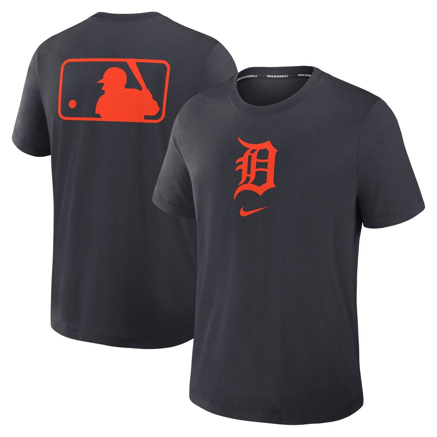 Men's Detroit Tigers Nike Navy Authentic Collection Early Work Tri-Blend Performance T-Shirt