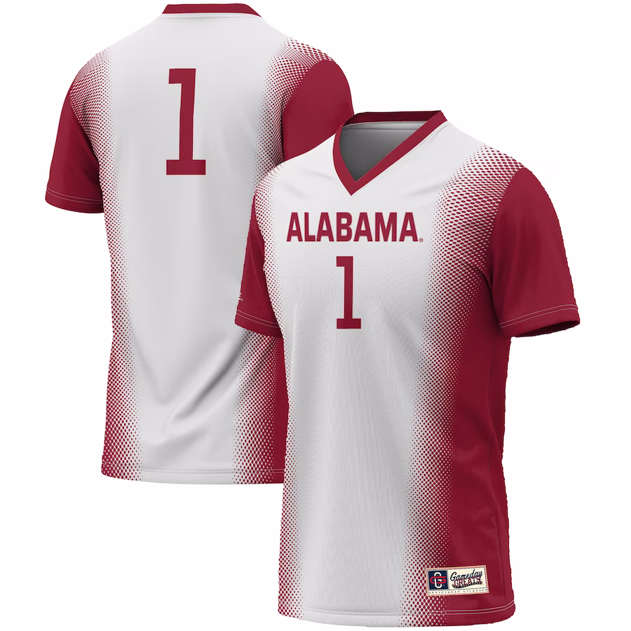 #1 Alabama Crimson Tide GameDay Greats Youth  Lightweight Women's Soccer Jersey - White