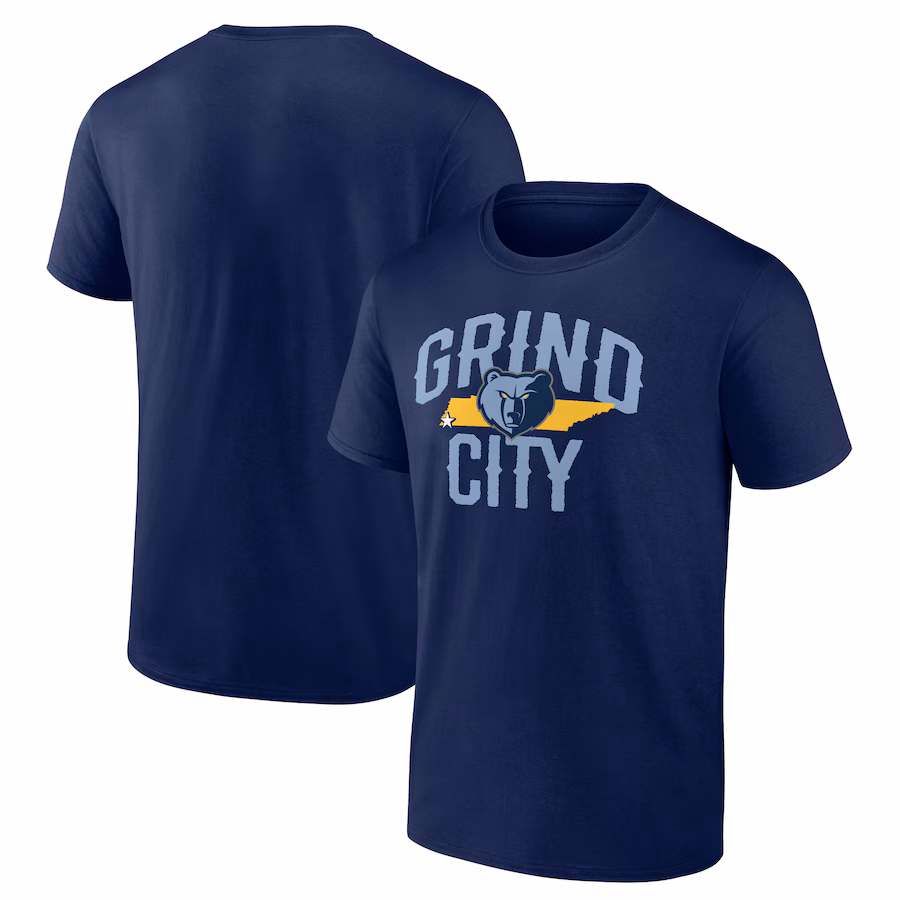 Men's Memphis Grizzlies Navy Core Hometown Launch T-Shirt
