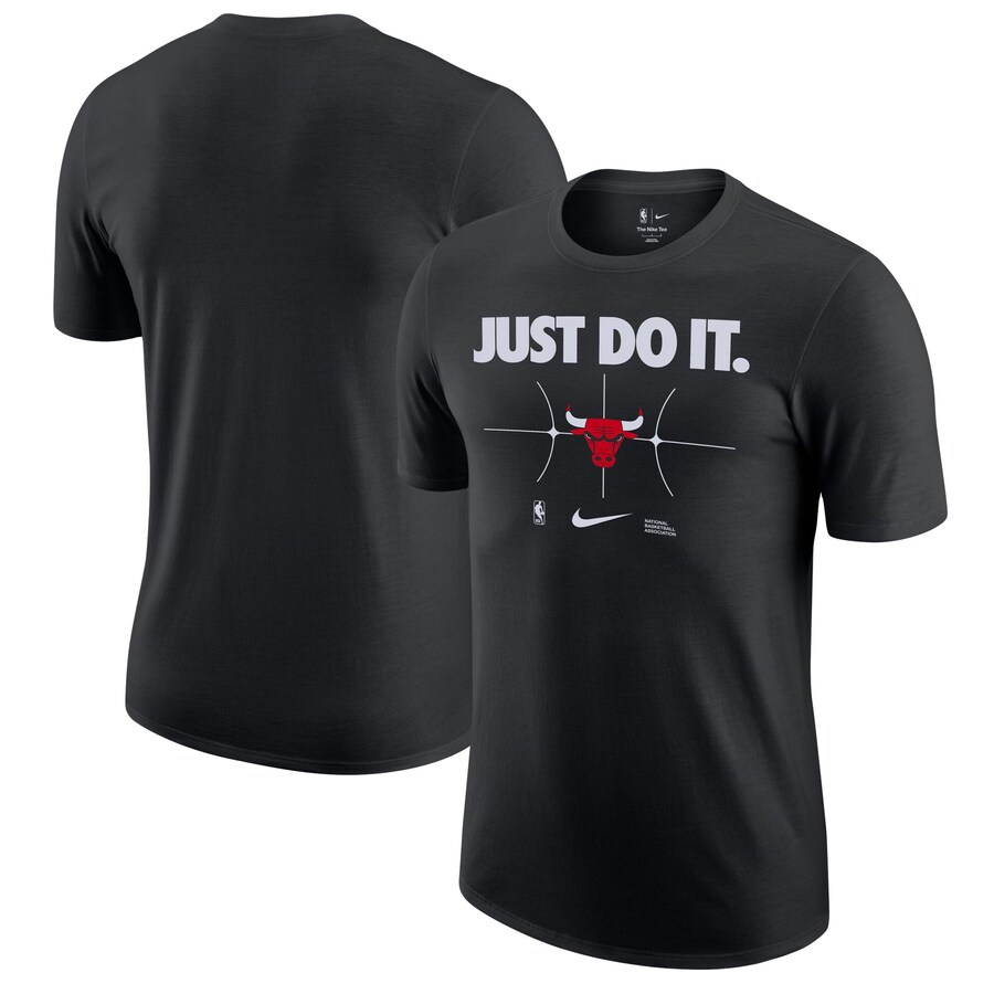 Men's Chicago Bulls Nike Black Just Do It T-Shirt