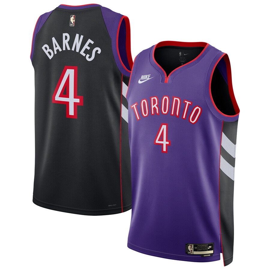 Unisex Toronto Raptors Scottie Barnes Nike Purple 2024/25 Swingman Jersey - Classic Edition