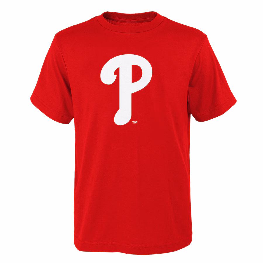 Youth Philadelphia Phillies Red Logo Primary Team T-Shirt