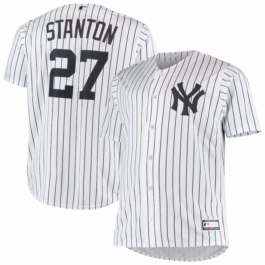 Men's New York Yankees Giancarlo Stanton White Big & Tall Replica Player Jersey