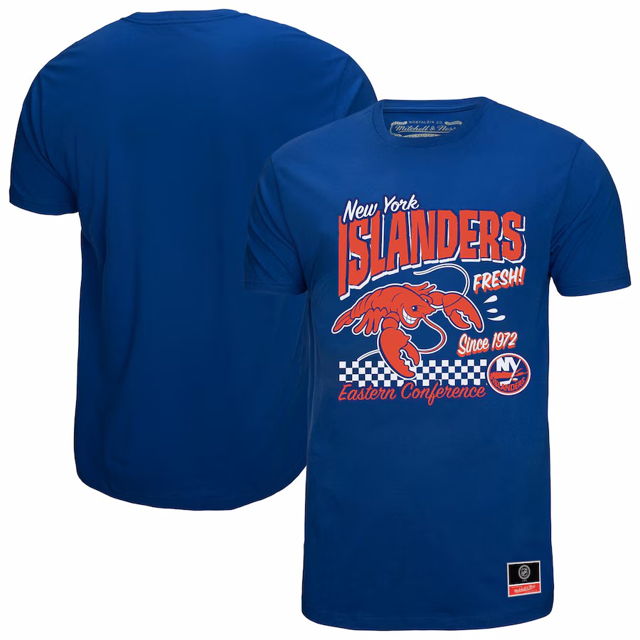 Men's New York Islanders Mitchell & Ness Royal Local Food T-Shirt