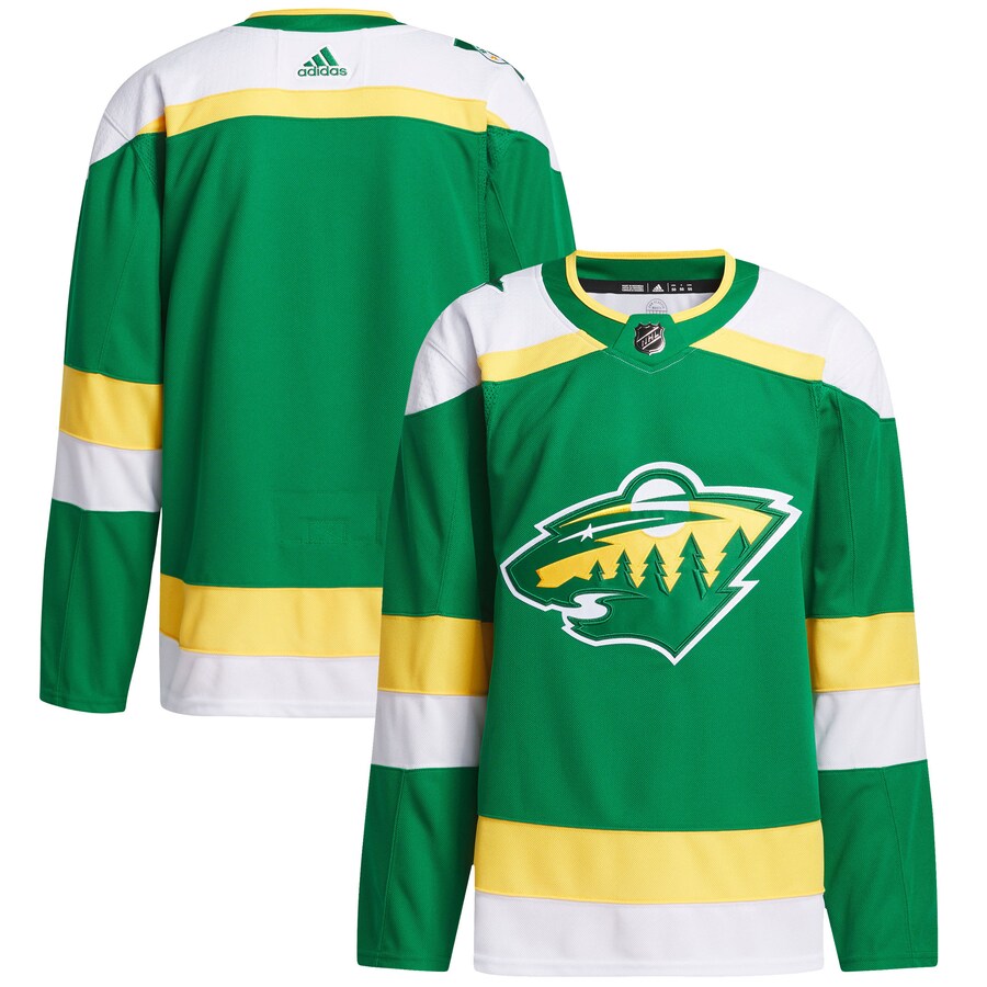 Men's Minnesota Wild  adidas Green 2023/24 Alternate Primegreen Authentic Jersey