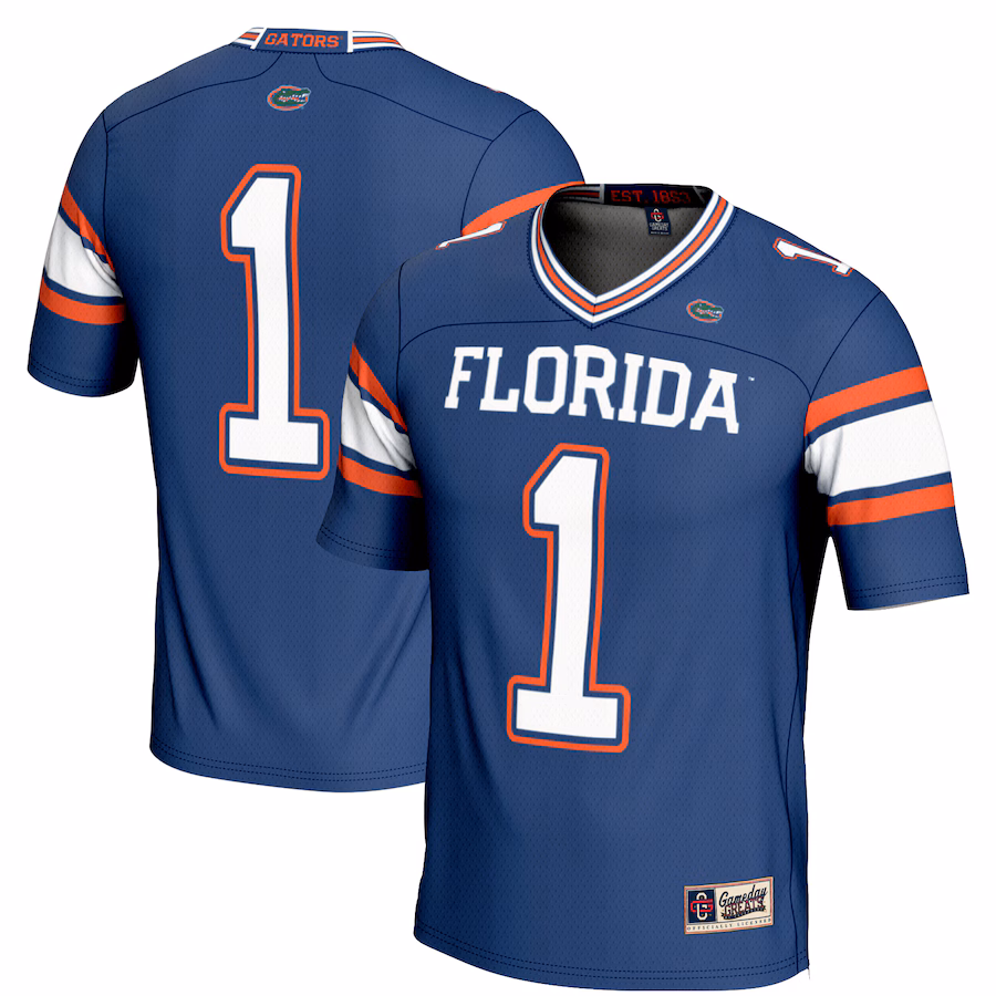 Men's GameDay Greats #1 Royal Florida Gators Football Jersey