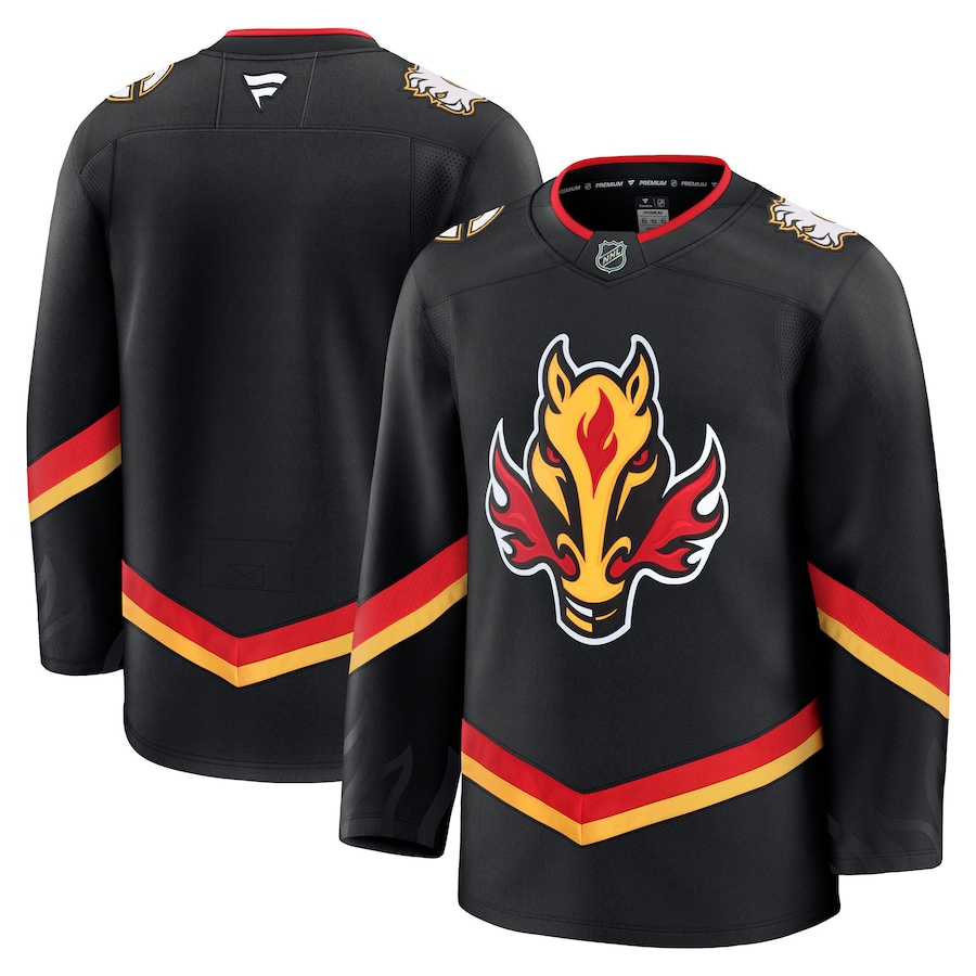 Men's Calgary Flames Fanatics Black Alternate Premium Jersey