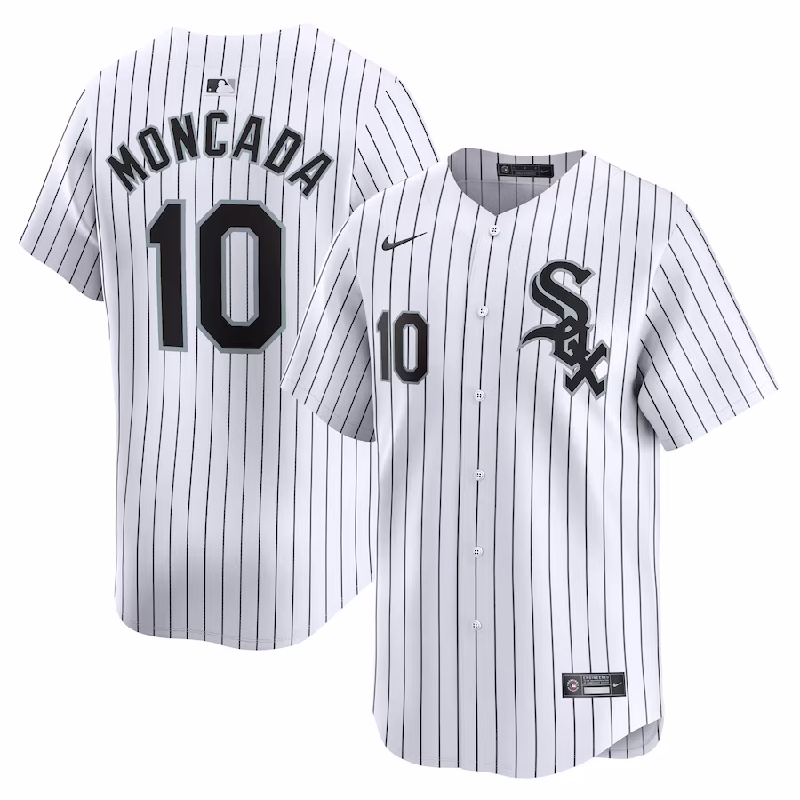 Men's Chicago White Sox Yoan Moncada Nike White Home Limited Player Jersey
