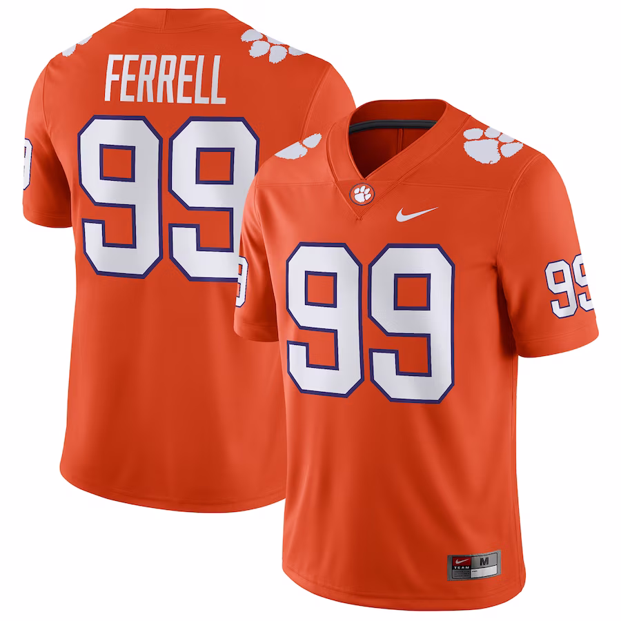 Clelin Ferrell Clemson Tigers Nike Game Jersey - Orange