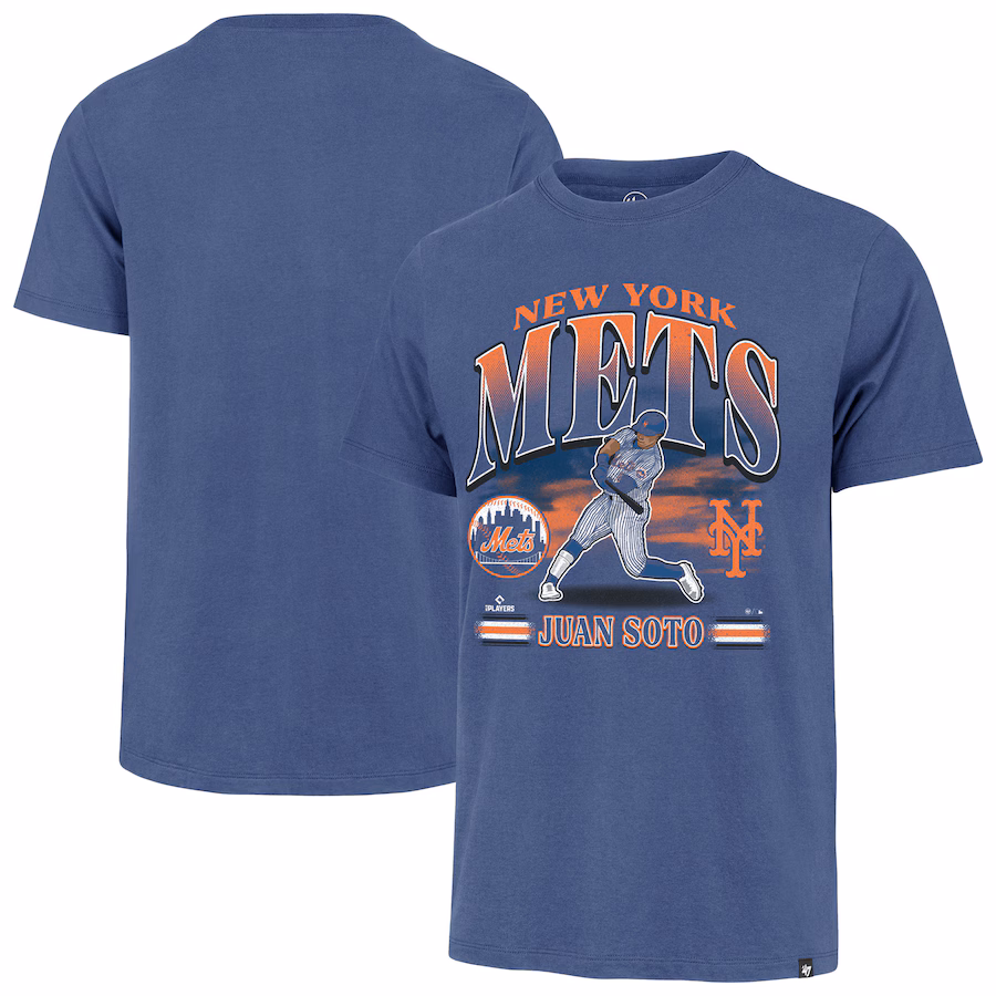 Men's New York Mets Juan Soto '47 Royal Graphic T-Shirt