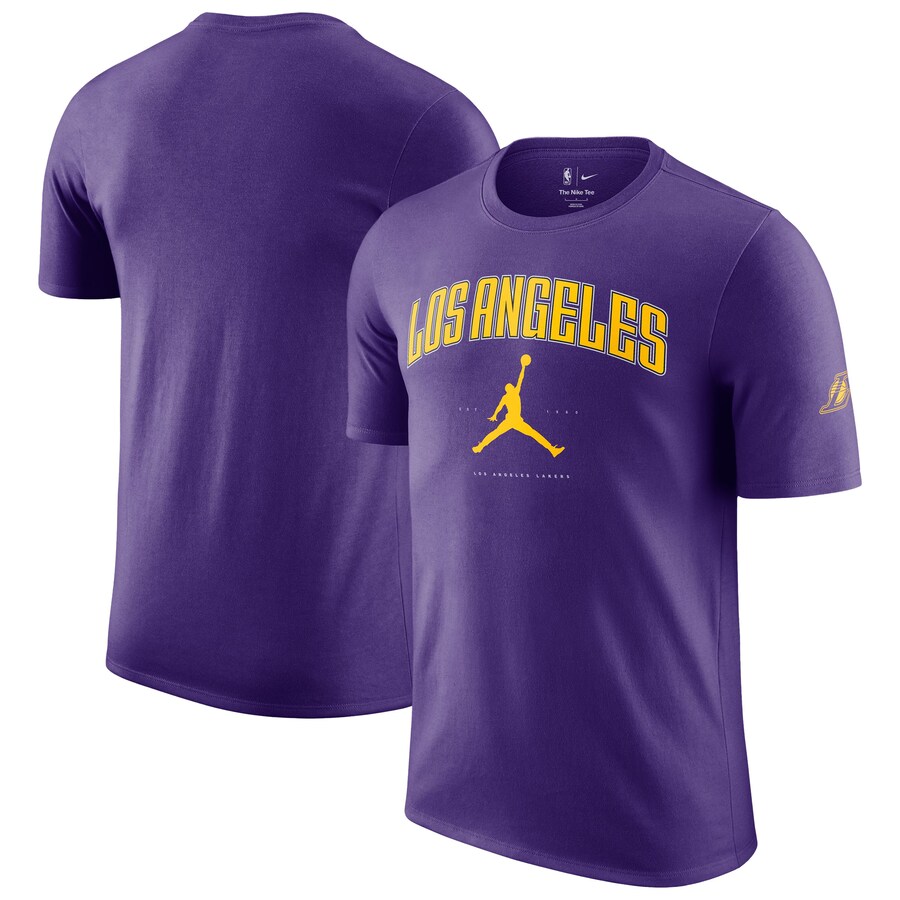 Unisex Los Angeles Lakers Jordan Brand Purple Essential Cities T-Shirt