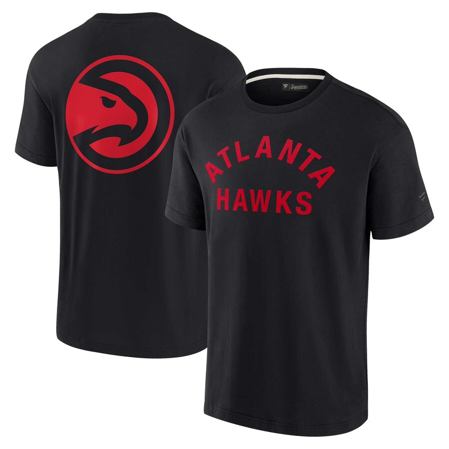 Unisex Atlanta Hawks Fanatics Black Elements Super Soft Short Sleeve T-Shirt