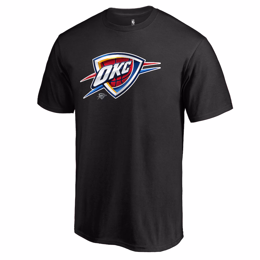 Men's Oklahoma City Thunder Black Midnight Mascot T-Shirt