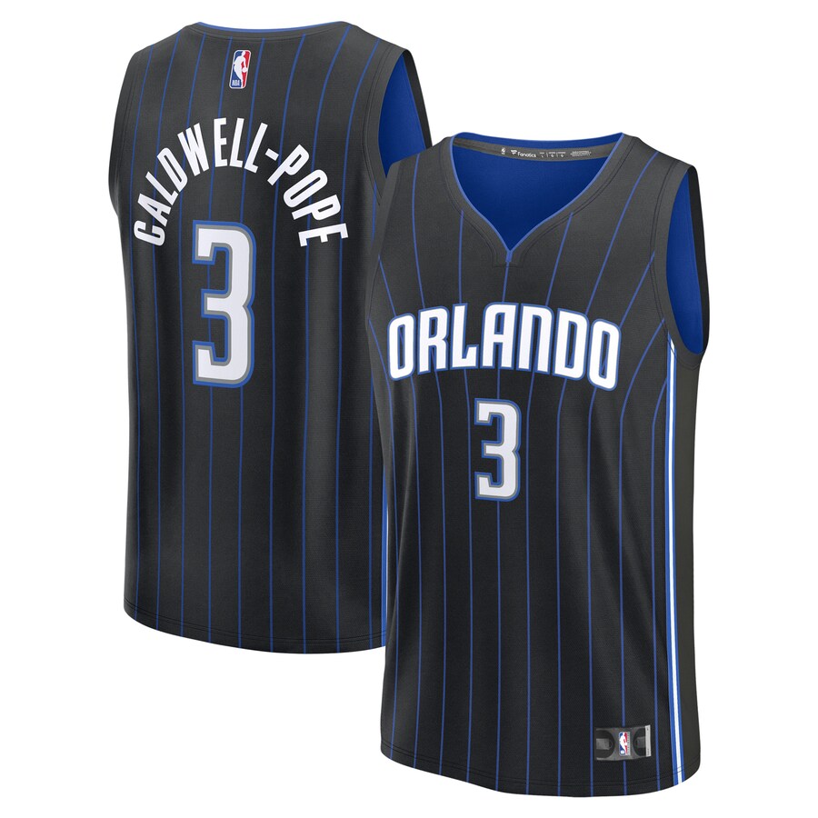 Men's Orlando Magic Kentavious Caldwell-Pope Fanatics Black Fast Break Replica Player Jersey - Icon Edition
