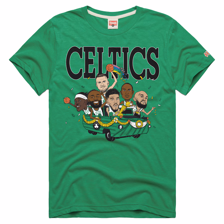 Unisex Boston Celtics Homage Green 2024 NBA Finals Champions Six-Pack Tri-Blend T-Shirt