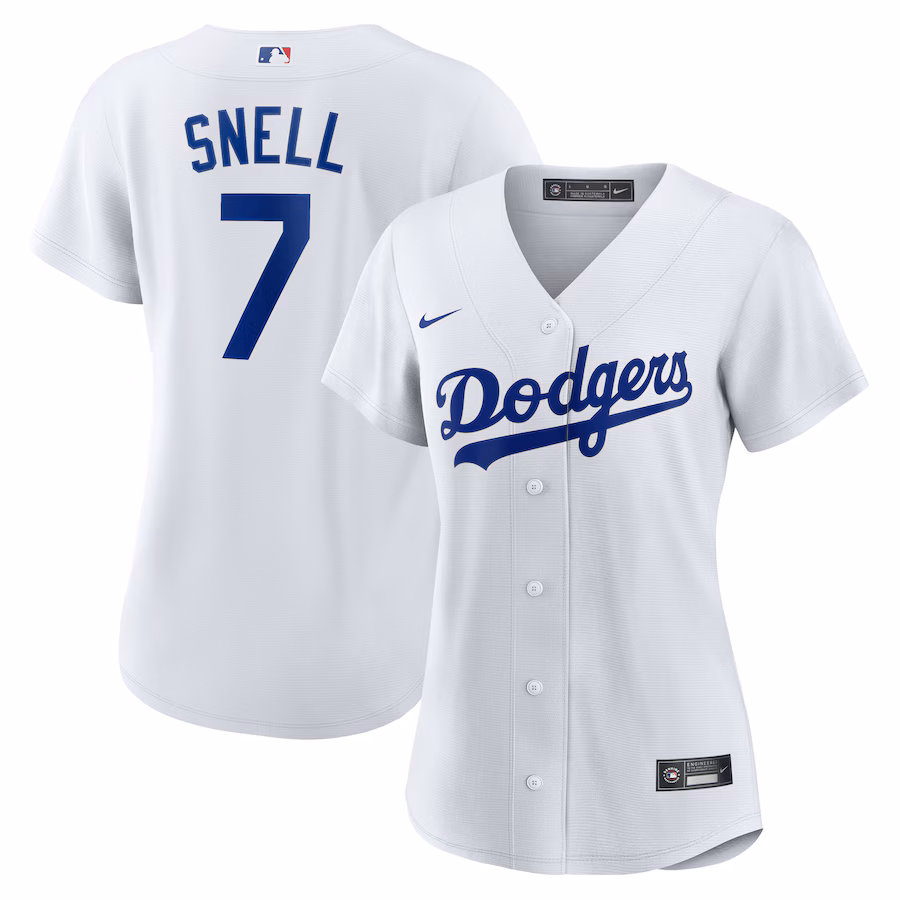 Women's Los Angeles Dodgers Blake Snell Nike White Home Replica Player Jersey