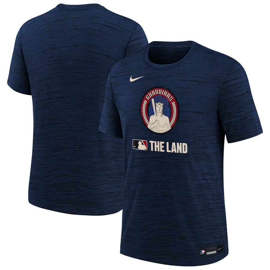 Youth Cleveland Guardians Nike Navy Authentic Collection City Connect Velocity Performance T-Shirt