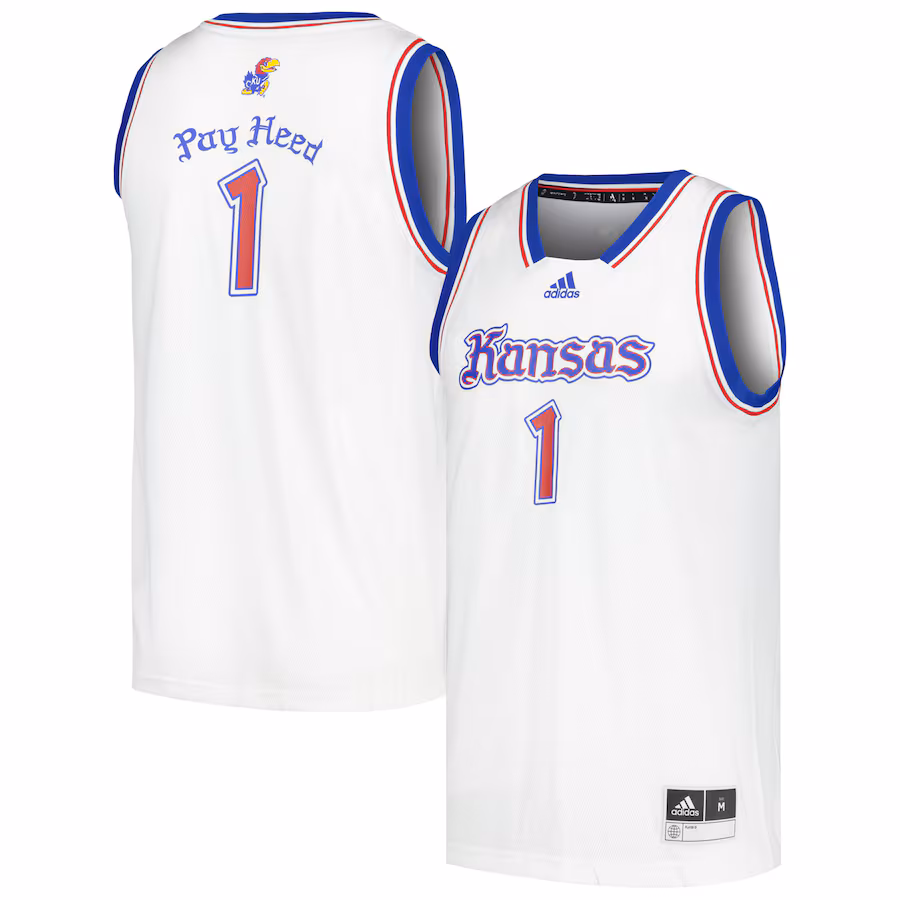 # Kansas Jayhawks adidas Swingman Basketball Jersey - White