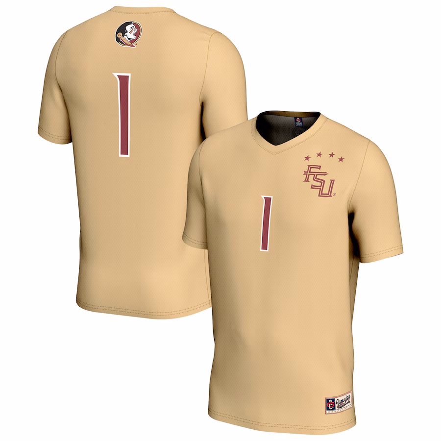 Youth GameDay Greats #1 Gold Florida State Seminoles Lightweight Collegiate Soccer Fashion Jersey