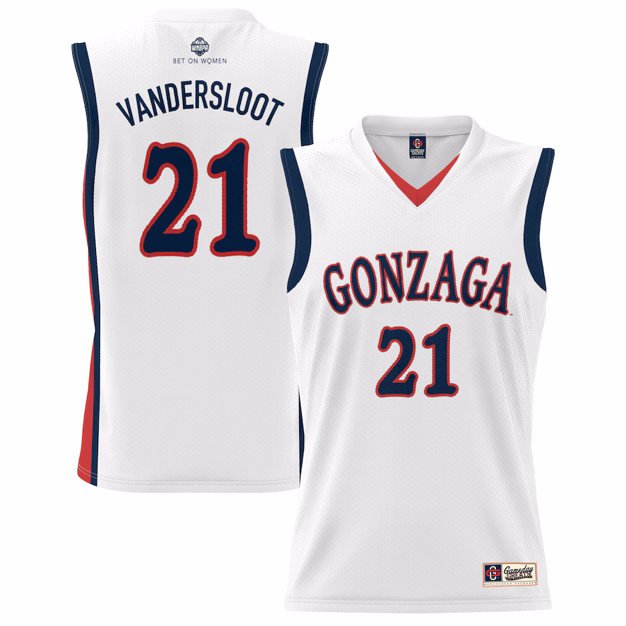 Youth GameDay Greats Courtney Vandersloot White Gonzaga Bulldogs Lightweight Basketball Alumni Jersey