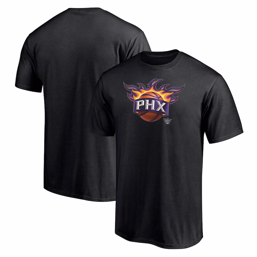 Men's Phoenix Suns Black Midnight Mascot T-Shirt