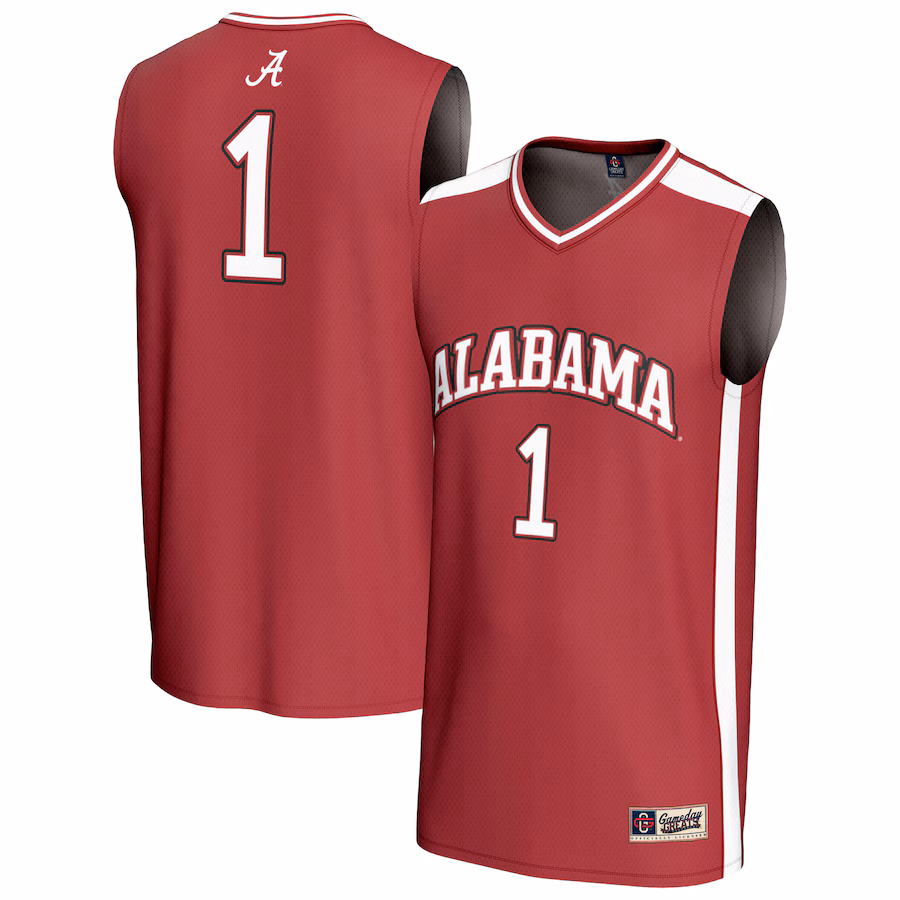 Youth GameDay Greats #1 Crimson Alabama Crimson Tide Lightweight Basketball Fashion Jersey