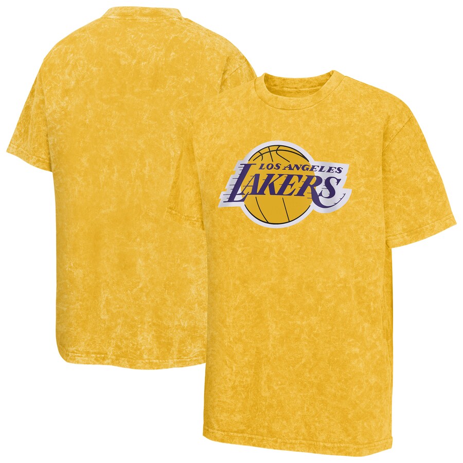 Youth Los Angeles Lakers Gold Rugged Defense T-Shirt