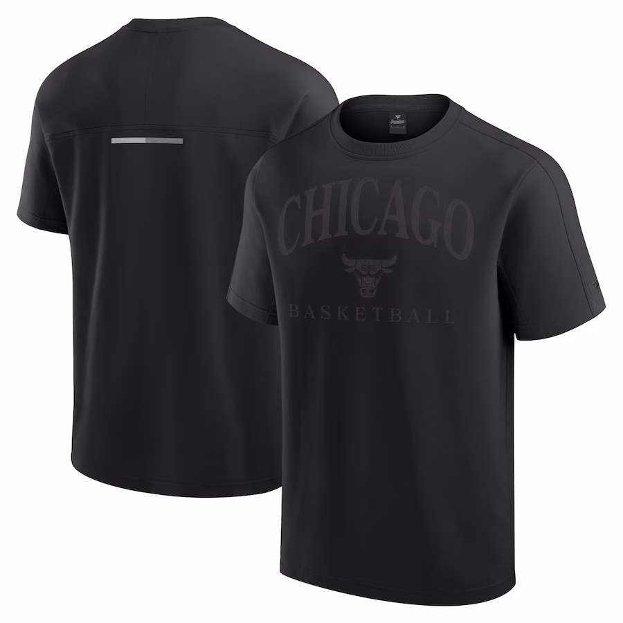 Men's Chicago Bulls Fanatics Black Flex Tri-Blend T-Shirt